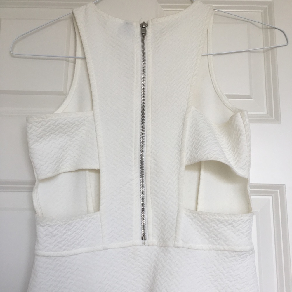 White Mini Cutout Dress H&M Sz 4